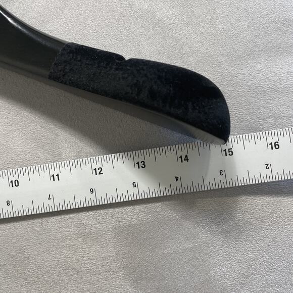 EMPORIO ARMANI Logo Black Wood Hanger For Suit, Shirts or Jackets Lot Of 3 - Picture 6 of 8